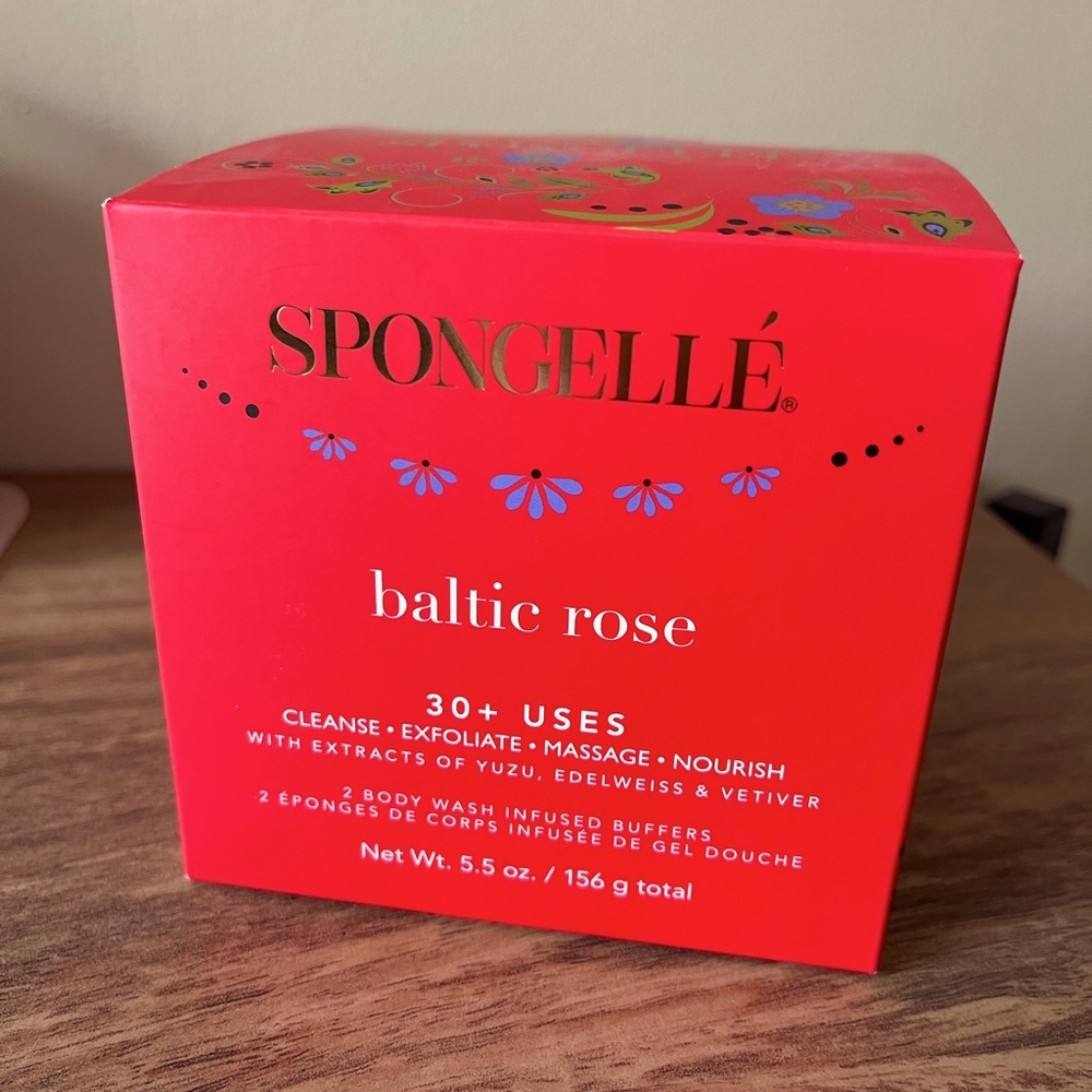 Spongellé Romanticism Collection Shower Body Wash Infused Buffer Baltic Rose